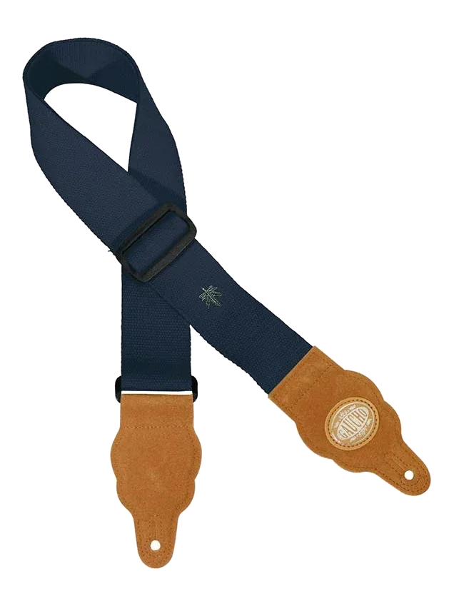 Sangle de guitare Gaucho Grass, chanvre bleu foncé