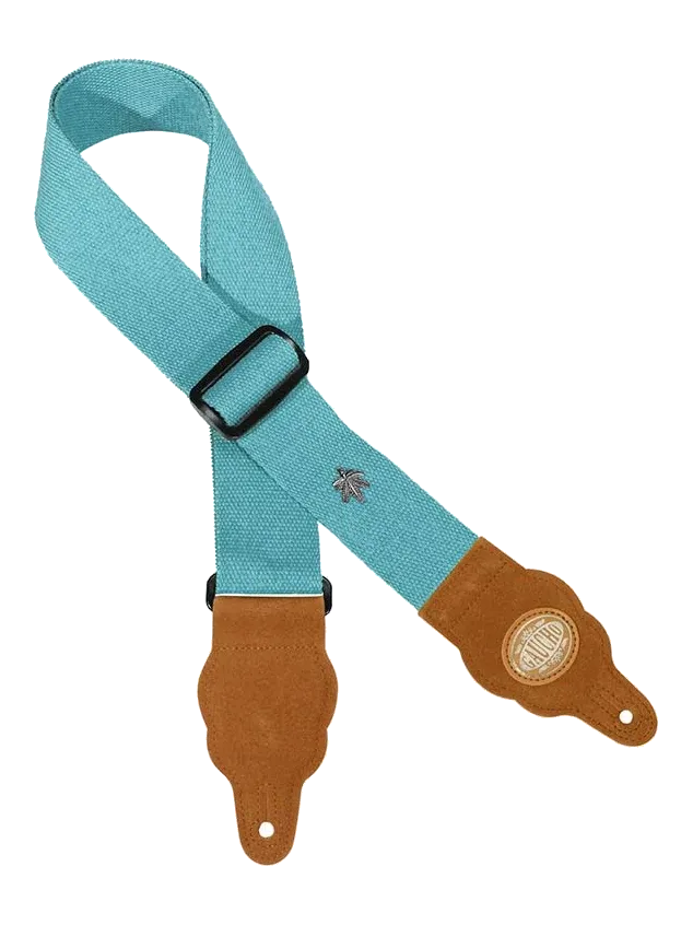 Sangle de guitare Gaucho Grass, chanvre bleu jean