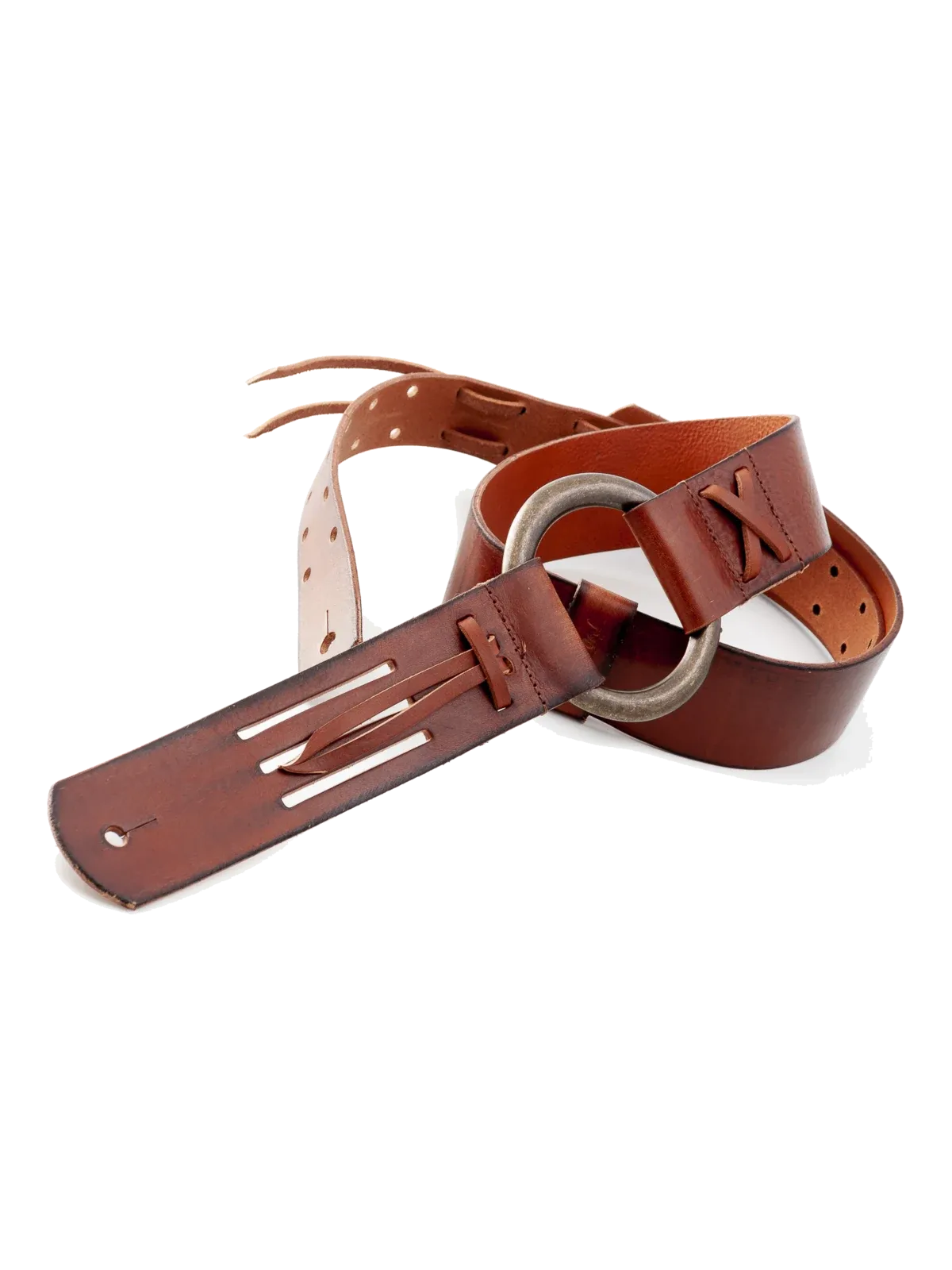 Sangle de guitare RightOn! Legend D.A. Light Brown / Leather