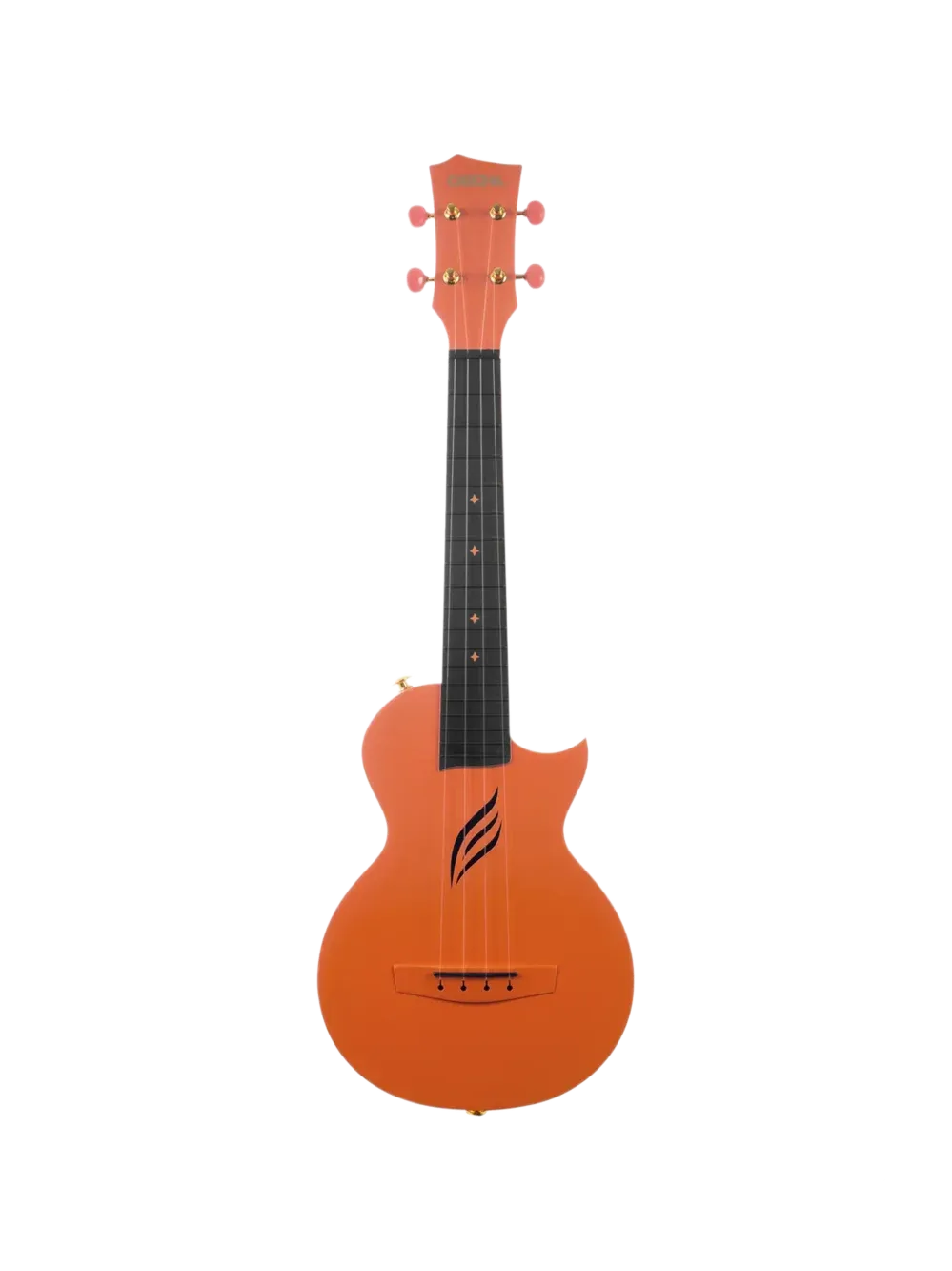 Ukulélé Cascha HH 2289 Orange, taille concert, fibre de carbone et polycarbonate