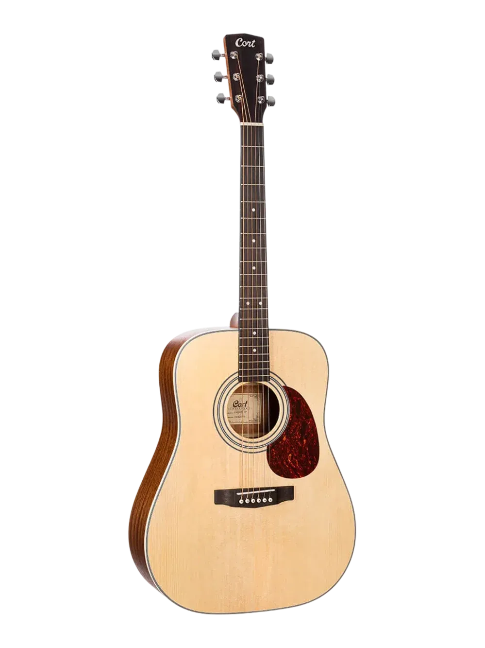 Guitare folk Cort Earth 70 (Open Pore Satin), table épicéa de Sitka massif, finition Pore ouvert (OP)