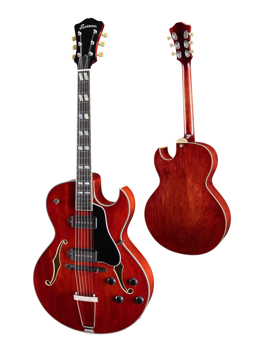 Guitare électrique Eastman AR372CE-P90, table érable stratifié, finition Truetone Gloss, coloris JCL1
