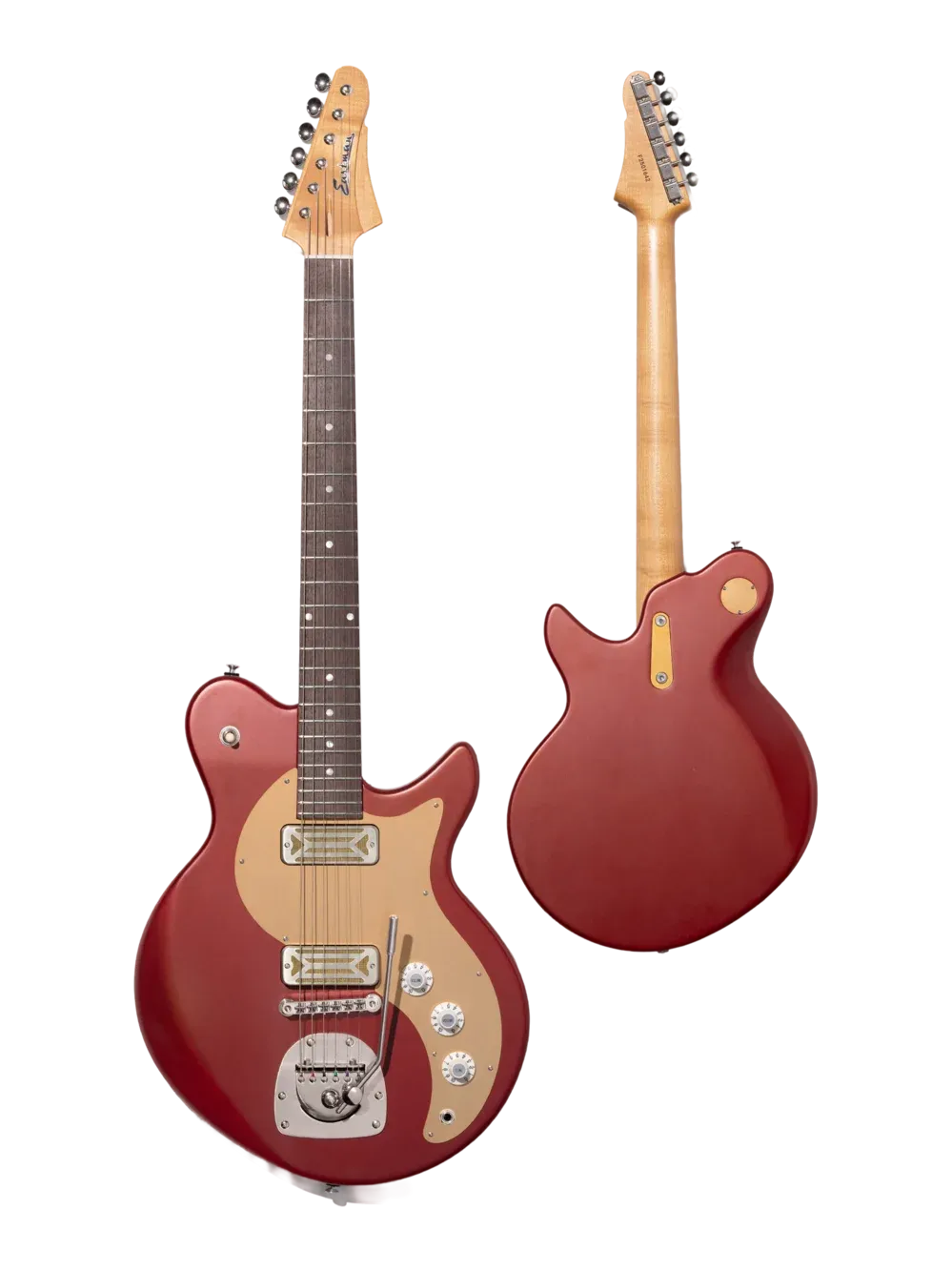 Guitare électrique Eastman Fullertone Offset'62 Dakota Red, finition Truetone Satin Gloss, Dakota Red