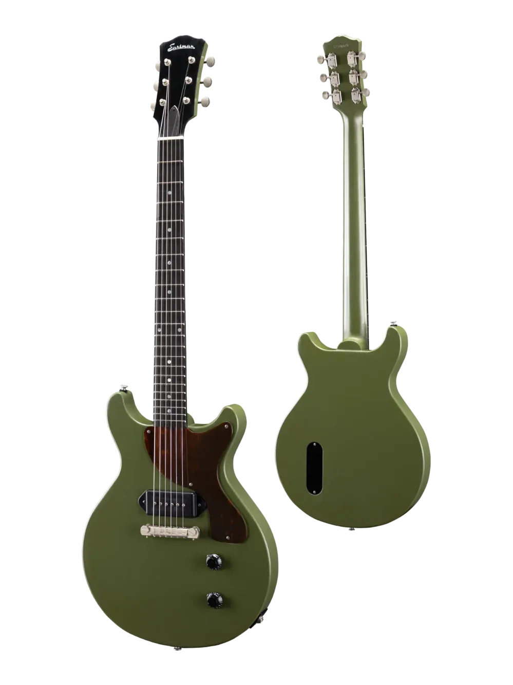 Eastman SB55DC/TV-OD elektrische gitaar, afwerking Truetone gloss, Olive Drab (OLD1)