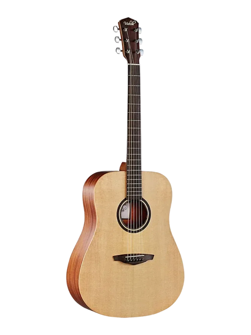 Guitare folk Veelah V1-D, table épicéa massif, finition Pore ouvert satiné