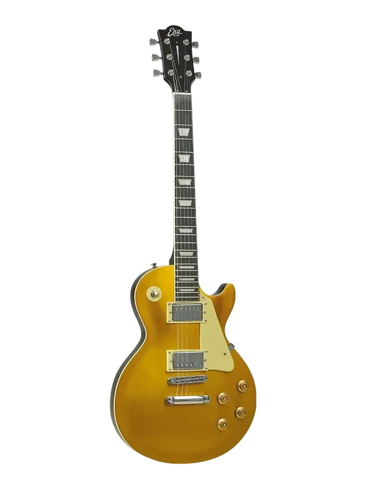 Photo of the EKO Starter VL480 LP Gold Sparkle electric guitar