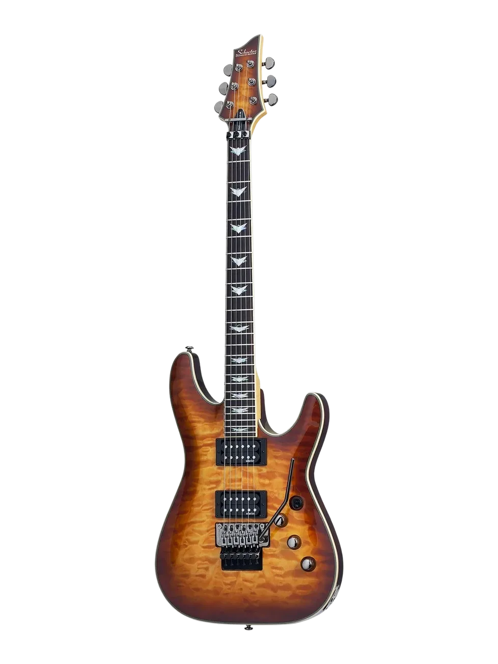 Photo of the Schecter Omen Extreme-FR Vintage Sunburst electric guitar