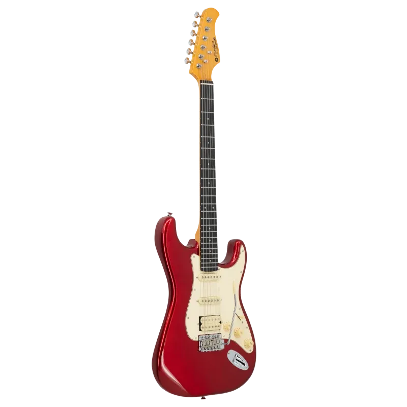 Photo of the Prodipe Strat HSS ST83 Candy Red electric guitar