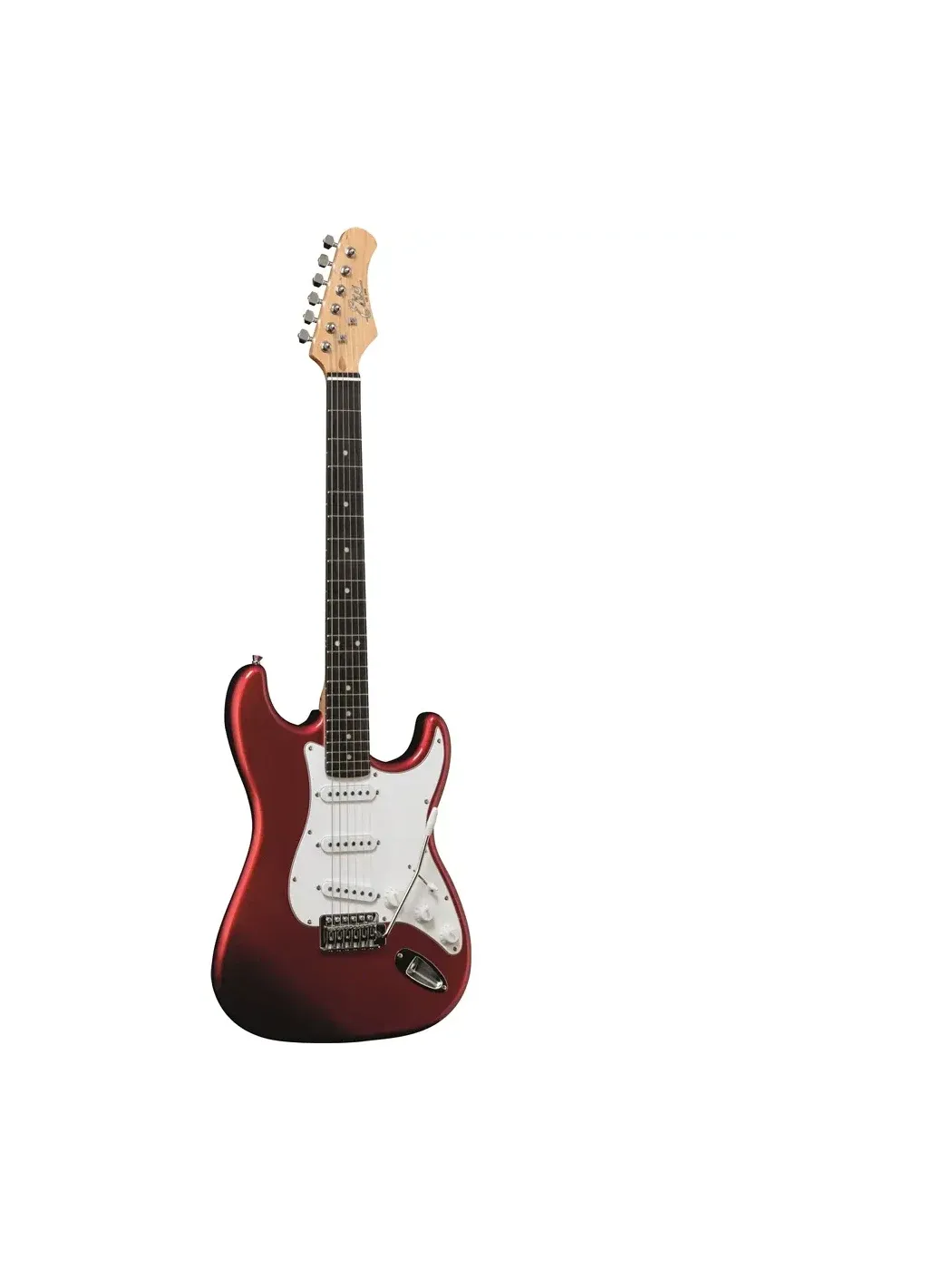 Guitare électrique EKO S-300 Chrome Red, finition Brillant