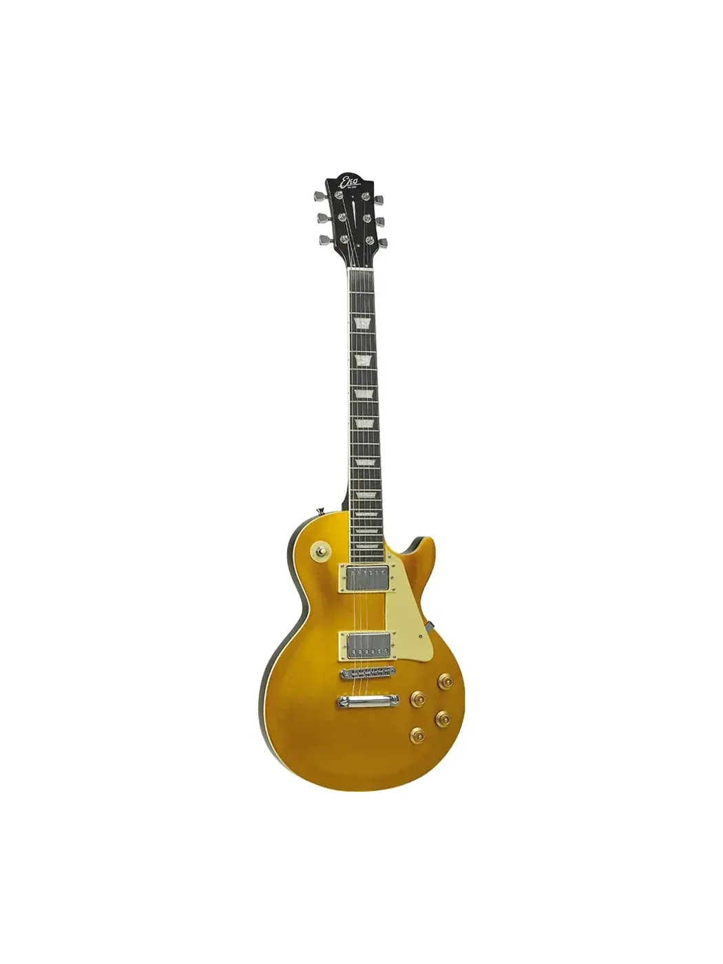 Guitare électrique EKO Starter VL480 LP Gold Sparkle, finition Brillant