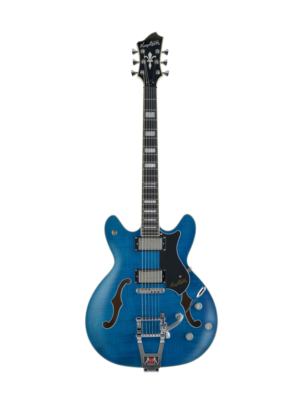 Hagstrom Tremar Viking Deluxe Cloudy Seas elektrische gitaar