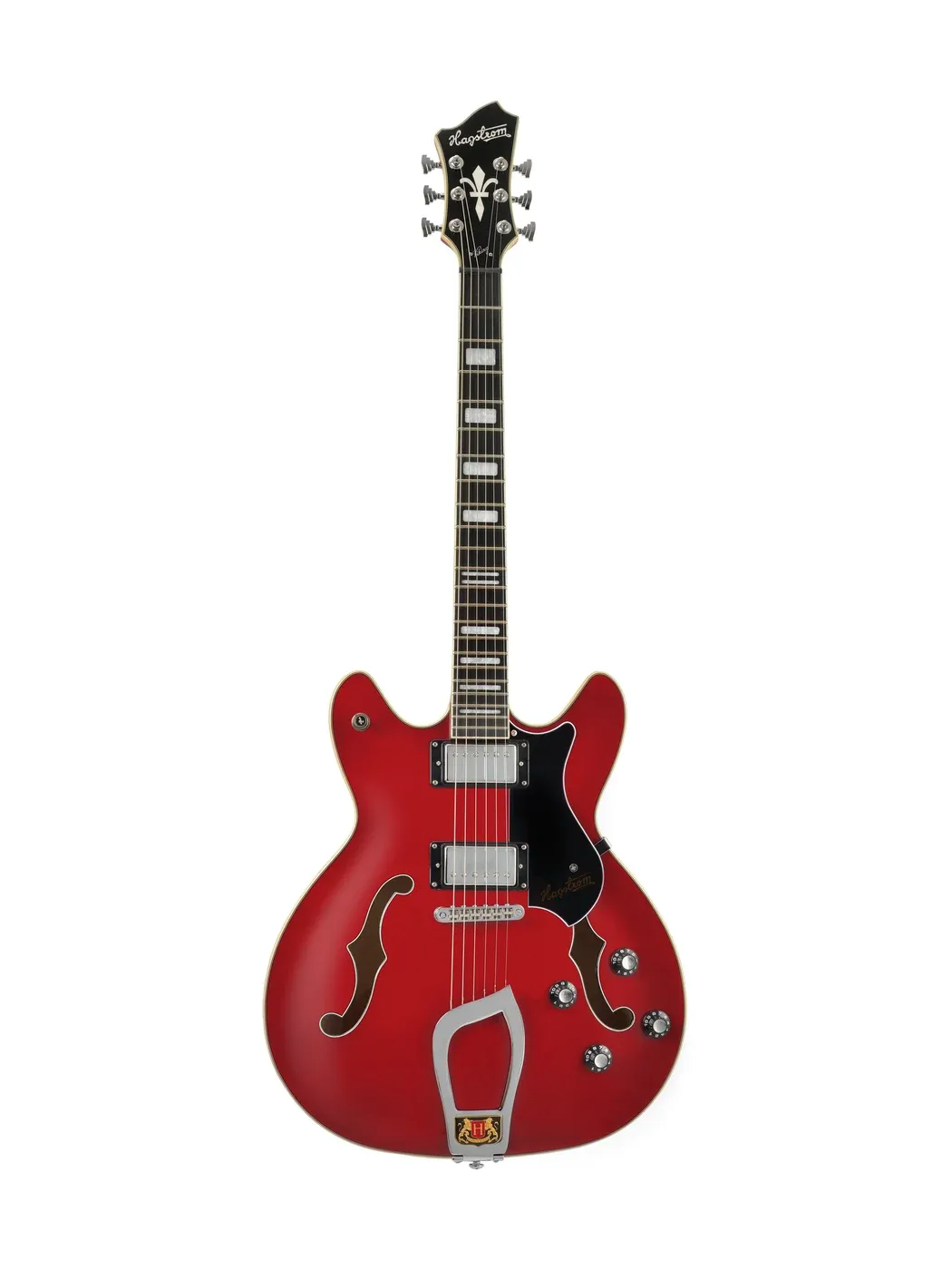 Guitare électrique Hagstrom Viking Transparent Cherry, table galbée