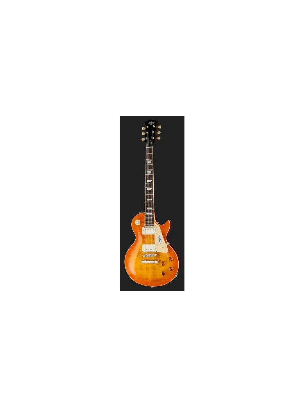 Guitare électrique Maybach Lester 60 Honey Pie Aged, Slim Taper Neck, table érable flammé, finition Nitrocellulose vieillie