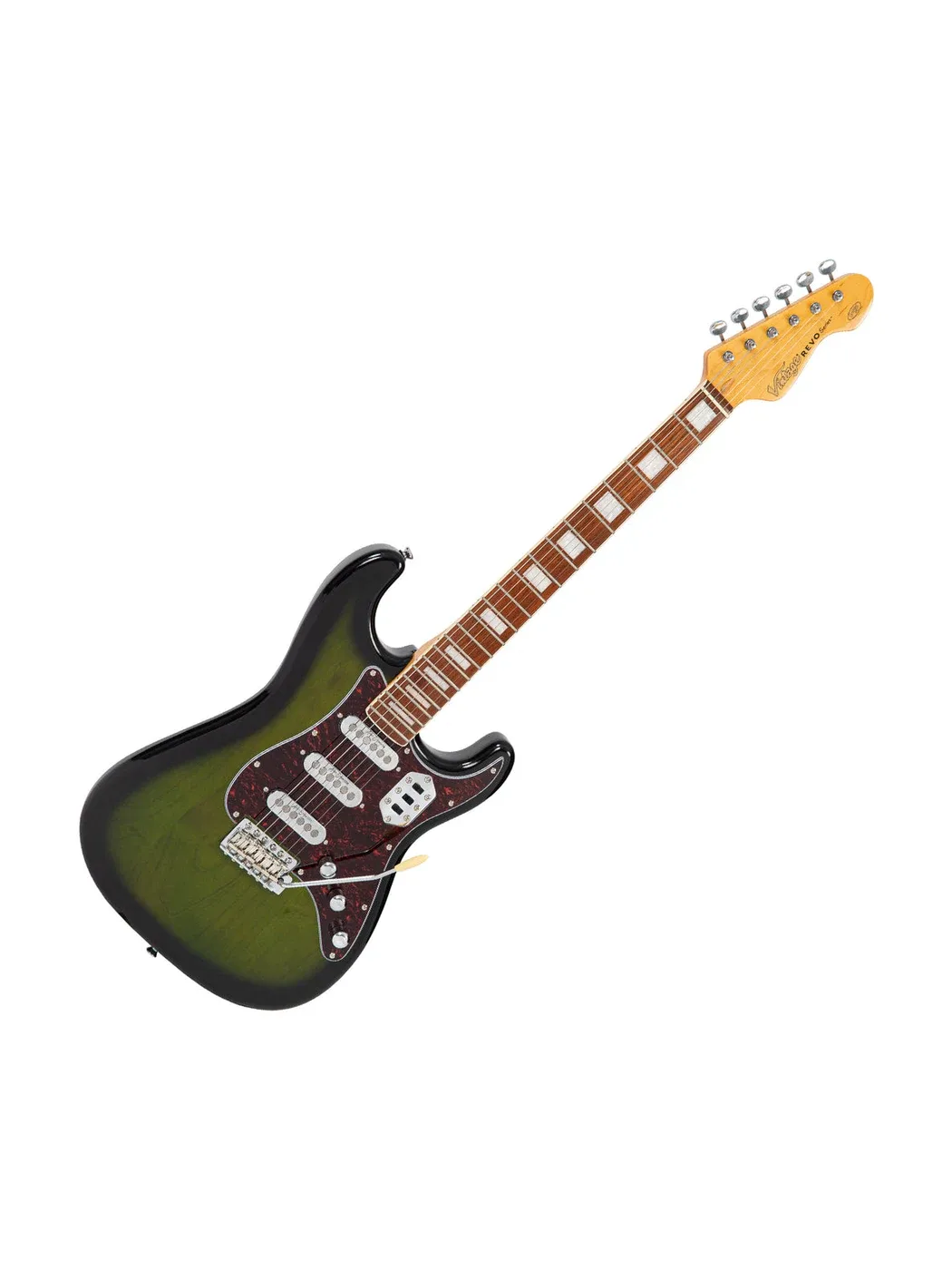 Guitare électrique Vintage REVO Deluxe Greenburst