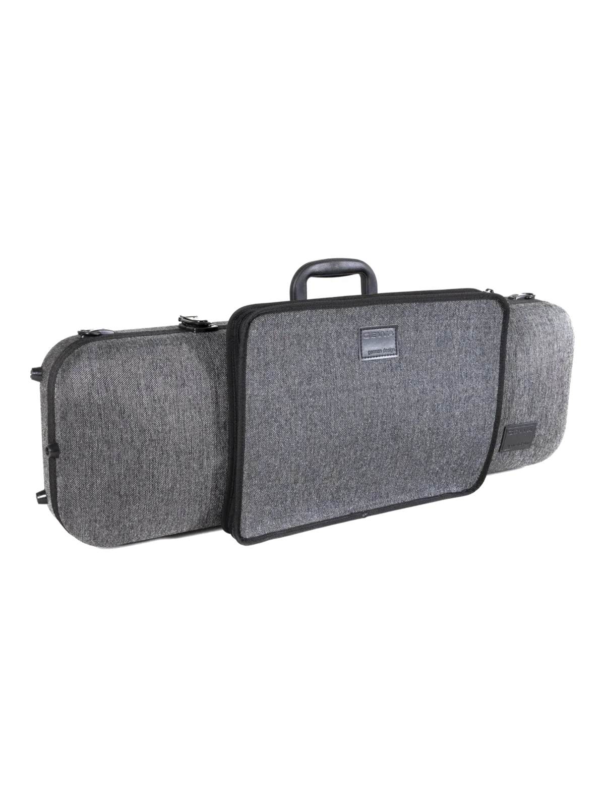 Photo de l'étui de violon GEWA Bio I S rectangulaire, gris/noir