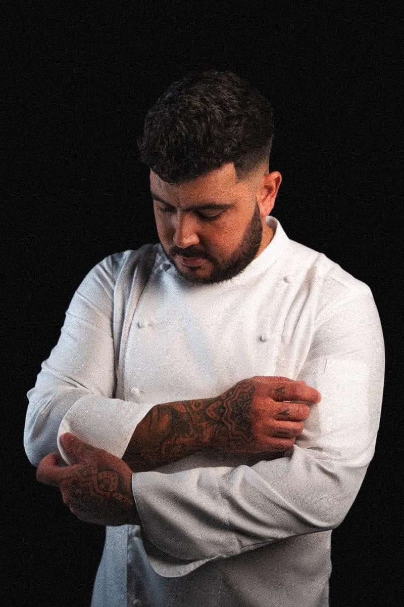 Photo de Georges, habillé en cuisinier