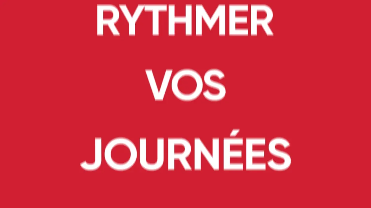 Titre « Rythmer vos journées » en lettres blanches sur fond rouge, campagne d'été bel RTL fait…